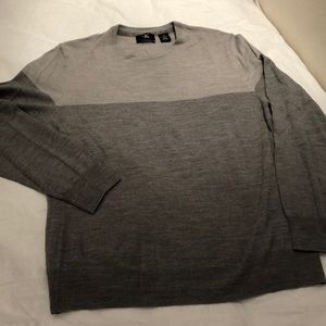 Calvin Klein two tone merino wool sweater